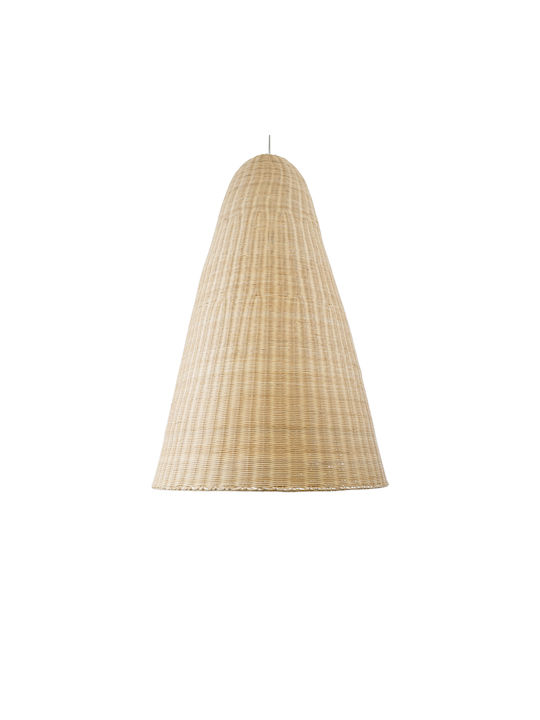 GloboStar Mahana Ceiling Light Beige Boho Grid with E27 Socket 80x80x130cm
