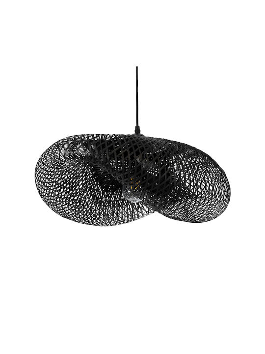 GloboStar Mexico Pendant Light Black Boho Grid with Socket E27 65x45cm