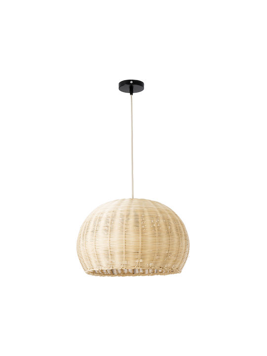 GloboStar Raito Beige Boho Grid Pendant Ceiling Light with E27 Socket 40x40x25cm