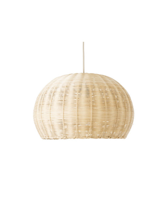 GloboStar Raito Beige Boho Grid Pendant Ceiling Light with E27 Socket 40x40x25cm