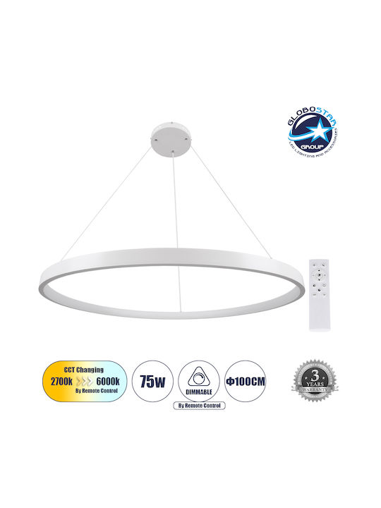 GloboStar Nemesis Pendant Light White 106x106cm