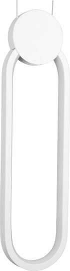GloboStar Ildi Ceiling Light White LED with Adjustable White Light 10x38x38cm
