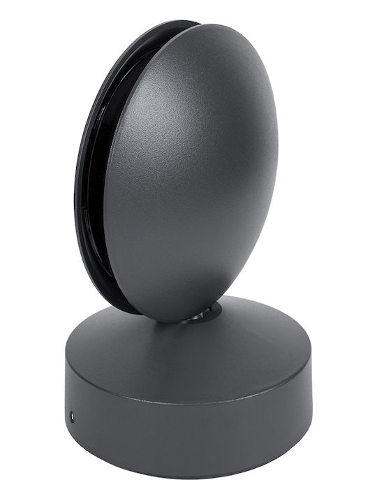 GloboStar Zeroda Wall-Mounted Outdoor Spot Light LED IP65 9W with Warm White Light Double Beam 11x10x16εκ.