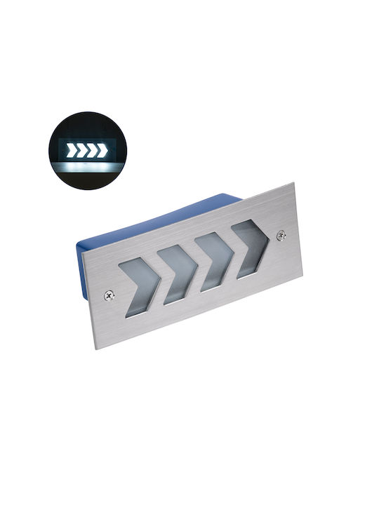 GloboStar Wandmontierte Außenbeleuchtung Deckenleuchte LED IP67 6W mit Kaltweiß Licht 17x7x5.5cm