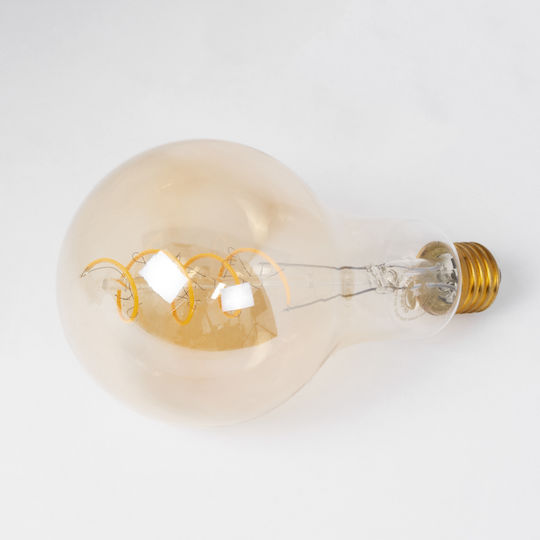 GloboStar Λάμπα LED 6W 175mm για Ντουί E27 και Σχήμα PS30 Θερμό Λευκό 500lm Dimmable