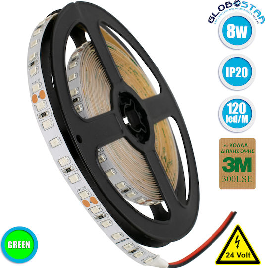GloboStar LED Лента 24V Зелено Светлина 5м Тип SMD2835