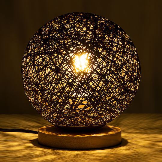 GloboStar Weston Decorative Lamp with Socket for Bulb E27 Brown