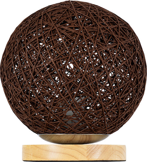 GloboStar Weston Decorative Lamp with Socket for Bulb E27 Brown