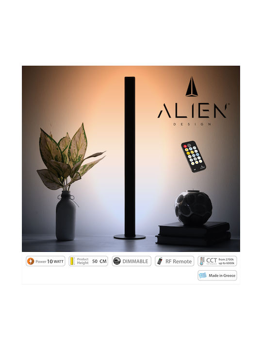 GloboStar Διακοσμητικό Φωτιστικό Alien Diva LED Ρυθμιζόμενο Λευκό Μπάρα 50εκ.