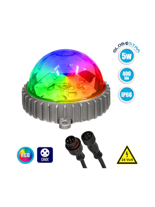 GloboStar Διακοσμητικό Φωτιστικό LED RGB Party Light 12x12x7εκ.