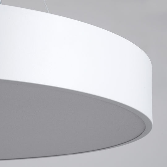 GloboStar Burton Ceiling Mount Light 60cm White with Integrated LED and Remote Control