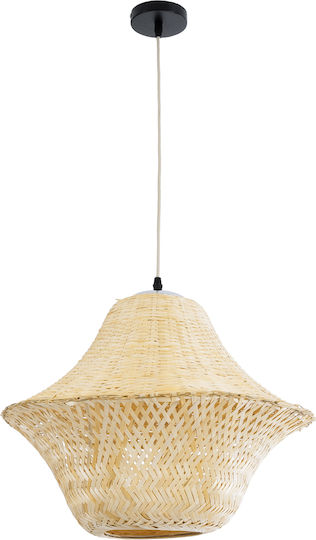 GloboStar Juniper Ceiling Light Beige Boho Grid with E27 Socket 45x45x40cm