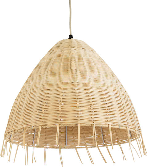 GloboStar Aquatic Pendant Light Beige Boho Grid with Socket E27 40x36cm