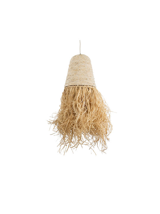 GloboStar Arembepe Ceiling Light Beige Boho Grid with E27 Socket 34x34x70cm