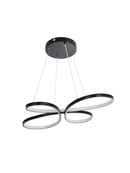 GloboStar Butterfly Pendant Light Black 71x52cm