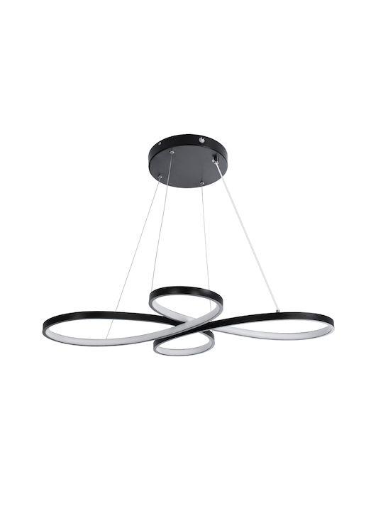 GloboStar Butterfly Pendant Light Black 71x52cm