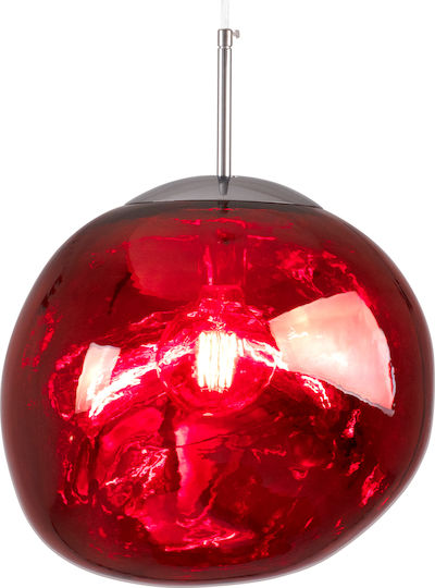 GloboStar Dixar Pendant Light Red Ball with Socket E27 41x41x45cm