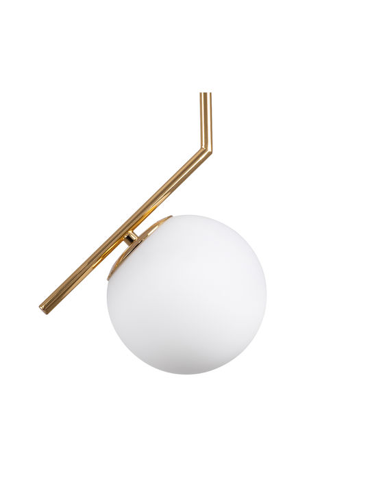 GloboStar Monroe Pendant Light Gold Ball with Socket E27 40x21x49cm