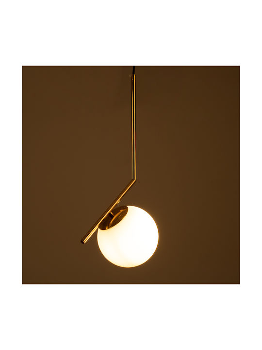 GloboStar Monroe Pendant Light Gold Ball with Socket E27 40x21x49cm