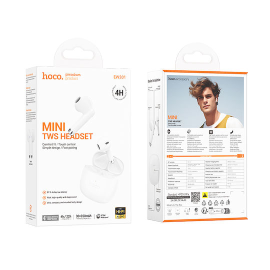 Borofone Charger with USB-C Port and Cable USB-C - USB-C 30W Power Delivery / Quick Charge 3.0 Whites (BN28)