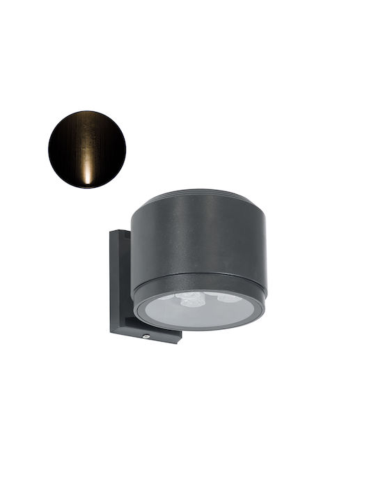 GloboStar Wall-Mounted Outdoor Spot LED IP67 24W with Warm White Light Double Beam