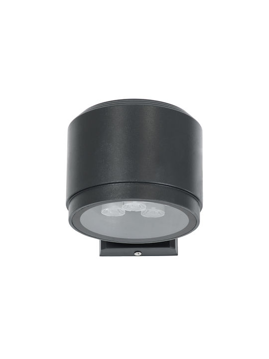 GloboStar Wall-Mounted Outdoor Spot LED IP67 24W with Warm White Light Double Beam
