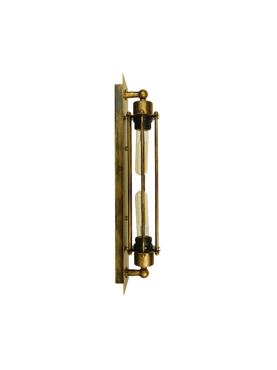 GloboStar Finley Industrial Wall Lamp with E27 Bronze 10x47cm
