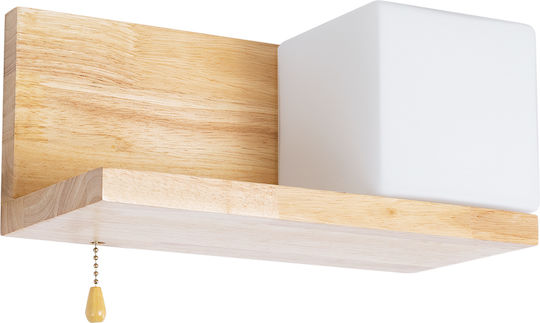 GloboStar Lămpi De Perete Modern Cu Bază De Bec E27 Alb 30x15x15cm