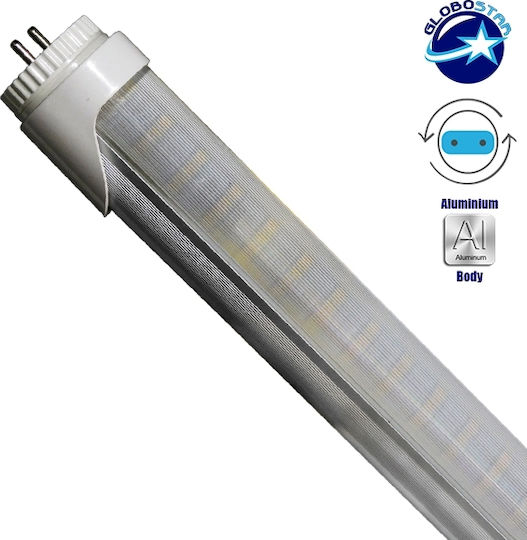 GloboStar LED-Lampe 25W Röhrenform 150εκ. für Fassung G13 und Form T8 Warmes Weiß 2300lm