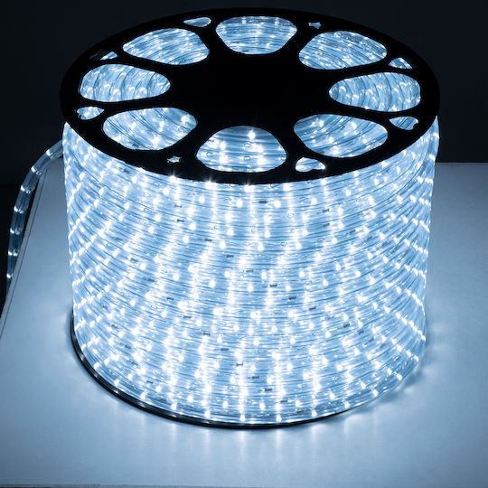 GloboStar Αδιάβροχη Ταινία LED 220V Ψυχρό Λευκό Φως 1m