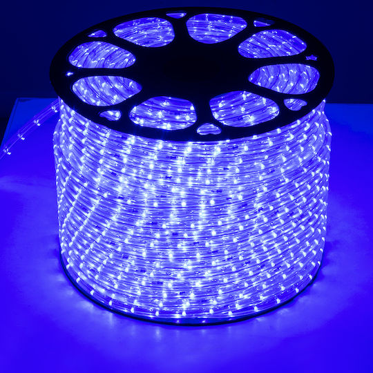 GloboStar Rezistent la apă Bandă LED 220V Albastru Lumină 1m