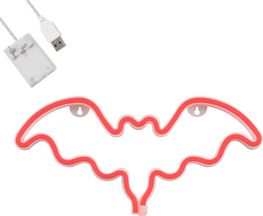 GloboStar Neon Διακοσμητικό Φωτιστικό Batman LED Φιγούρα 35.5x16εκ.