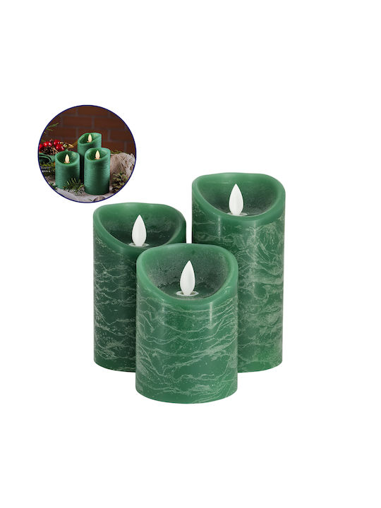 GloboStar Decorative Lamp Wax Polish Green 3pcs
