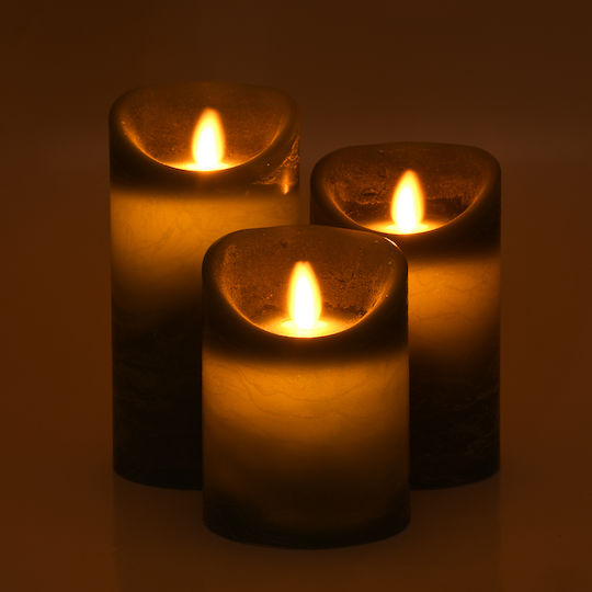 GloboStar Dekorative Lampe Wachs-Politur Grün 3Stück