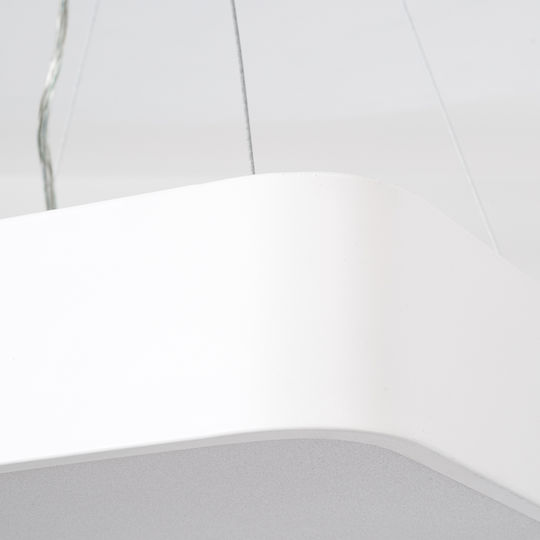 GloboStar Kamala Ceiling Mount Light 40cm White with Integrated LED and Remote Control