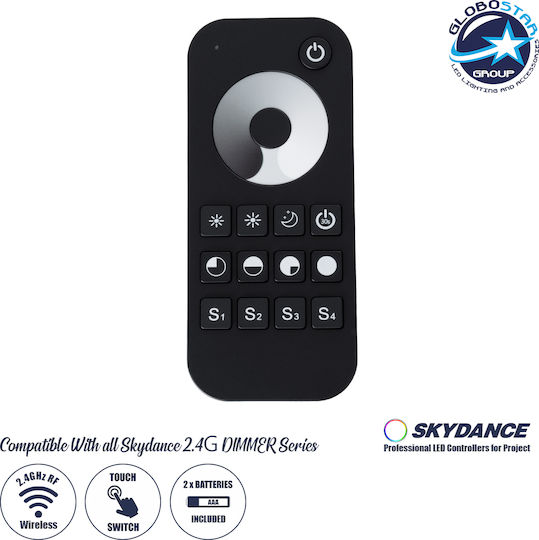 GloboStar R1 Skydance Fără fir Telecomandă Tactil RF: RF (Radiofrecvență) de Mână 71569