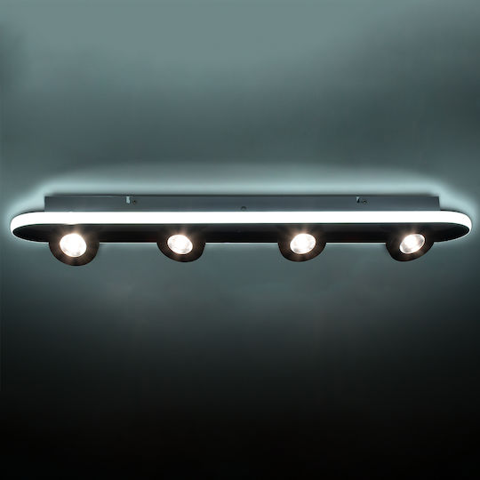 GloboStar Nespo LED Spot with 4 Lights in White Color