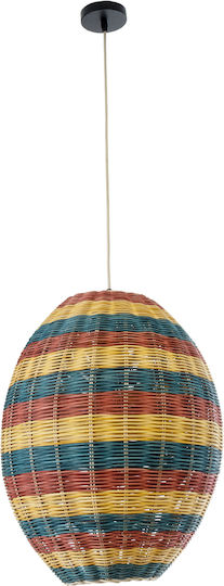GloboStar Caballeros Висящо Таванно Осветително Тяло Bulb Бохо Мрежа с Цокъл E27 40x50x50см