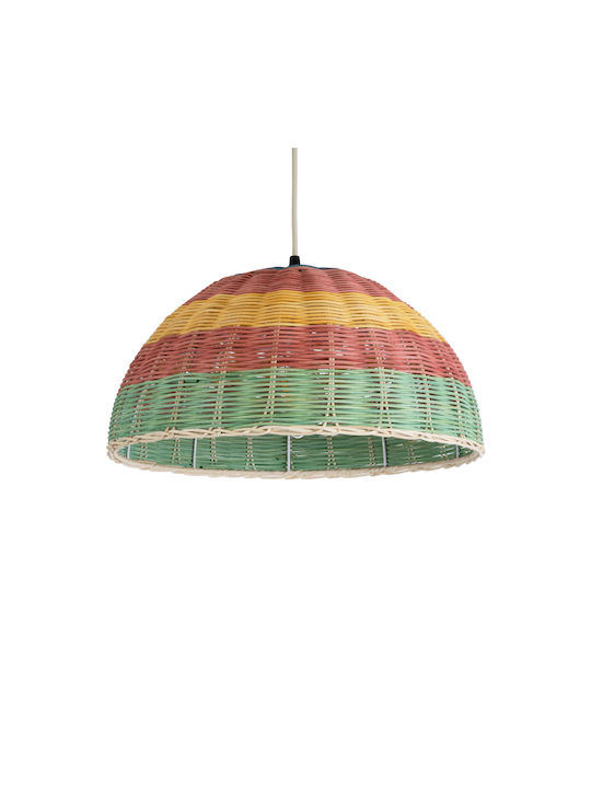 GloboStar Caballeros Multicolour Boho Grid Pendant Ceiling Light with E27 Socket 40x20x20cm
