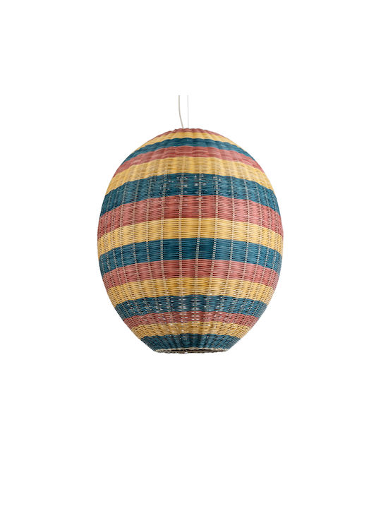 GloboStar GloboStar Ceiling Light Green Boho Grid with E27 Socket 70x70x80cm