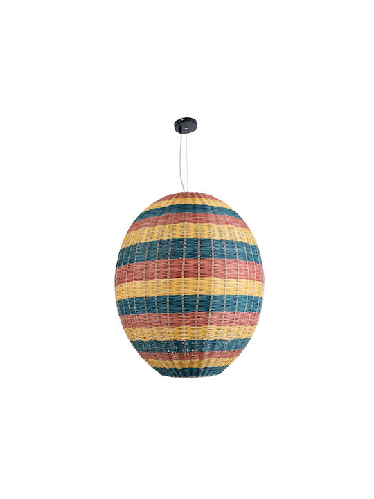 GloboStar GloboStar Ceiling Light Green Boho Grid with E27 Socket 70x70x80cm
