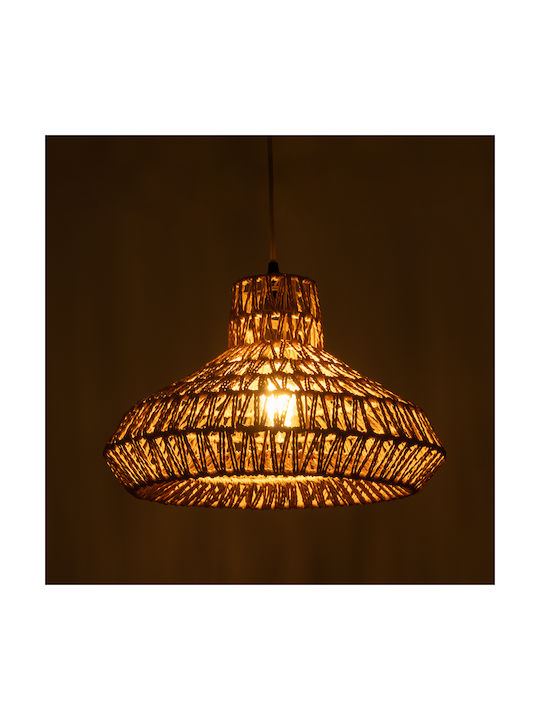 GloboStar Rayne Pendant Light Brown Boho with Rope for Socket E27 38x38x24cm