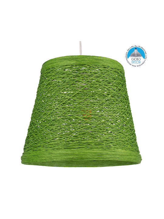 GloboStar Playroom Pendant Light Green with Rope for Socket E27 32x32x27cm