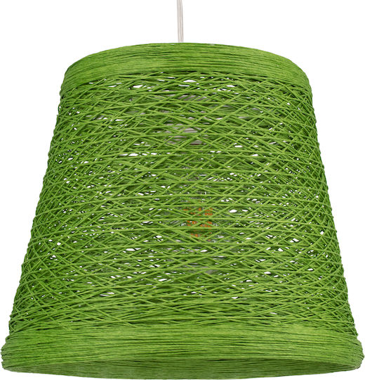 GloboStar Playroom Pendant Light Green with Rope for Socket E27 32x32x27cm