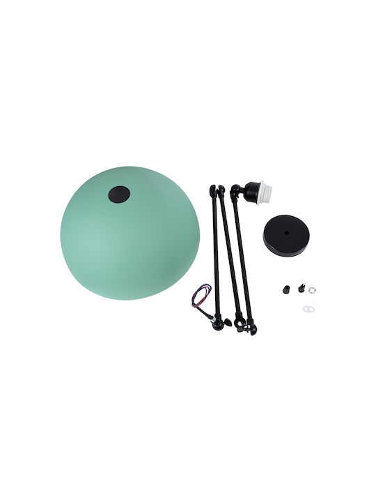 GloboStar Lotus Pendant Light Green Bell with Socket E27 30x21cm