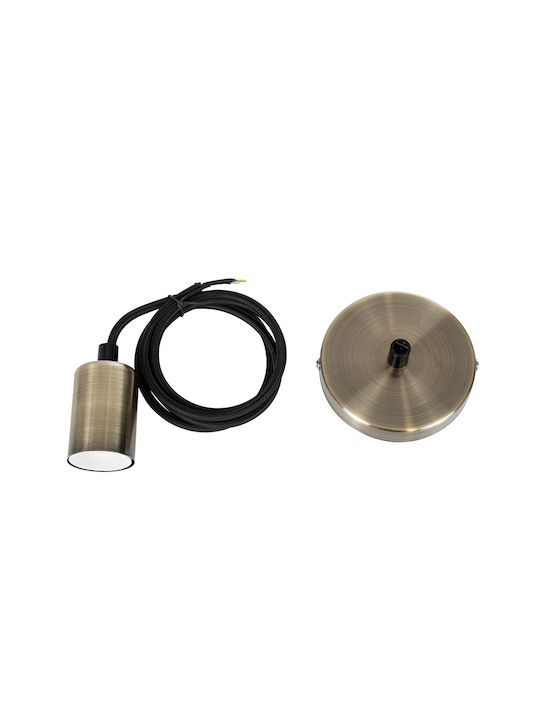 GloboStar Lumi Pendant Light Bronze with Socket E27 4x4x110cm
