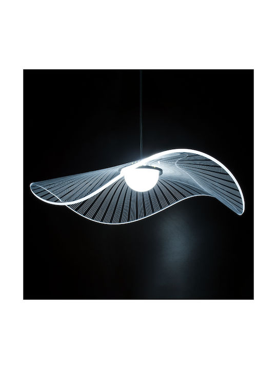 GloboStar Acrylica Pendant Light Black 66x66cm