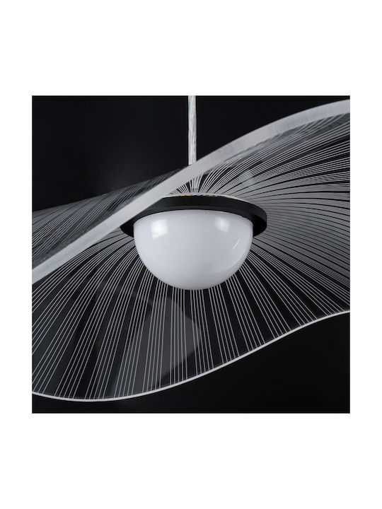 GloboStar Acrylica Pendant Light Black 66x66cm