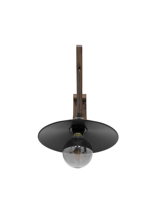 GloboStar Jonas Vintage Φωτιστικό Τοίχου με Ντουί E27 Καφέ 26x50x50εκ.