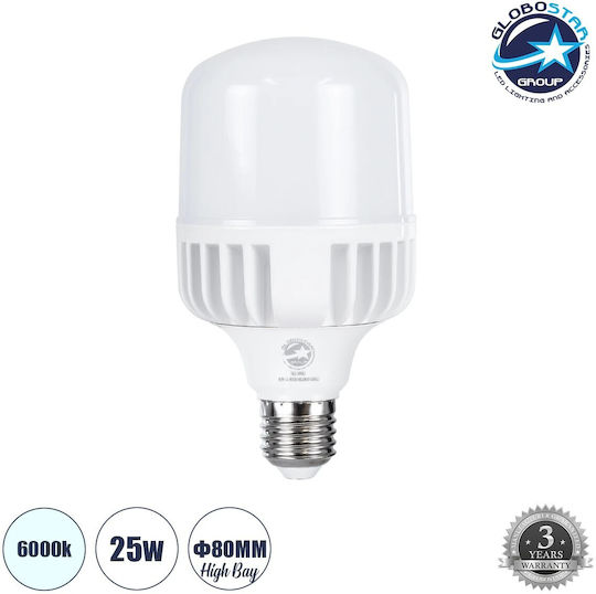 GloboStar Λάμπα LED 30W 150mm για Ντουί E27 Ψυχρό Λευκό 2900lm